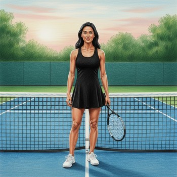 Девчонка у сетки - Tennis Girl - песня про теннис